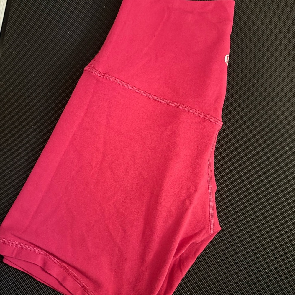Lululemon Athletica Pink Athletic Shorts High Waist